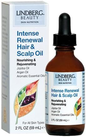 Lindberg Beauty Intense Renewal Hair &amp; Scalp Oil, with Jojoba Oil, Argan Oil, Aromatic Essential Oils and more