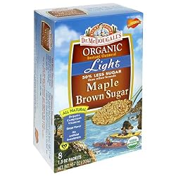 Dr. McDougall's Right Foods Organic Instant Oatmeal, Light Maple Brown Sugar, 1.3 Ounce Packets, 8-Count Boxes (Pack of 6)