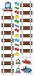 RoomMates RMK1126GC Thomas and Friends Peel & Stick Growth Chart