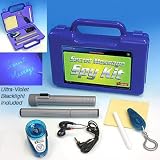 Secret Message Spy Kit with Spy Ear, Invisble Ink Pen, Telescope and Case
