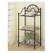 Coaster Garden Plant / Phone Stand Corner Table, Black Wrought Iron