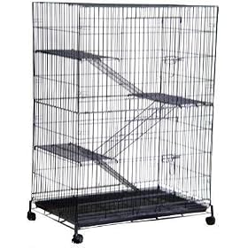 BRAND NEW 4 LEVEL FOLDING FERRET CAT DOG CAGE CRATE 36X23X52