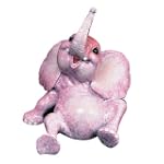 Kitty's Critters 8207 Lola Elephant Figurine, Lights when Tipped, 4-Inch Tall, Pink