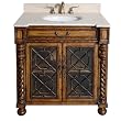 Tuscany Single Sink Vanity 37"L with Stone Top Bathroom New
