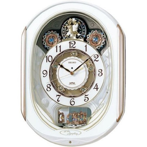SEIKO CLOCK (セイコークロック) 掛け時計 ウエーブシンフォニー 電波時計 ツイン・パ からくり RE565H