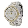 Geneva Platinum Mens Round Face Link Watch