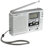 Clatronic WE 775 Weltempf&auml;nger (LC-Display, UKW/MW/LW-Tuner, Teleskopantenne, Lautsprecher, Kopfh&ouml;reranschlu&szlig;) silber