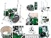 Platin PTRM208FBG Drumset Roadmaster (Burnt Green, Fusion-Set)