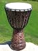 20" x 13-14" Djembe Hand Drum - African Antique Natural Mahogany. A Top Rate, Quality Drum with Sound Guarantee.