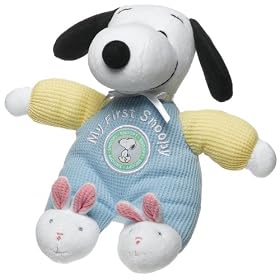 Baby Snoopy with Bunny Feet