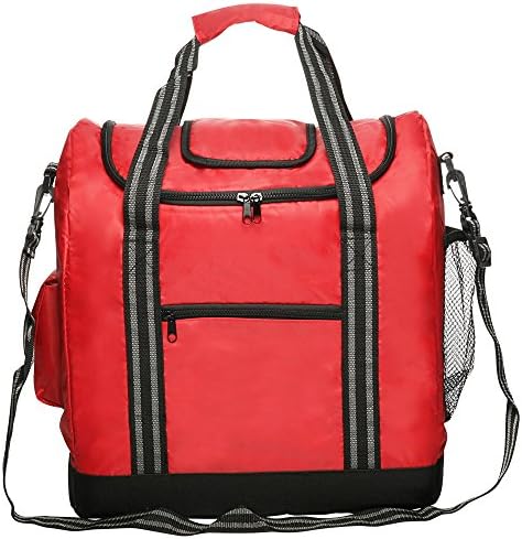 Large Flip Top Insulated Cooler Bag by Sacko (Red)