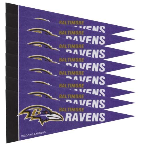 Baltimore Ravens Mini Pennant Set: 8-Pack