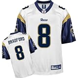 Reebok St. Louis Rams Sam Bradford Replica White Jersey Large