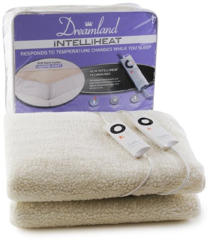 Dreamland Intelliheat Fleecy Heated Double Dual Under Blanket