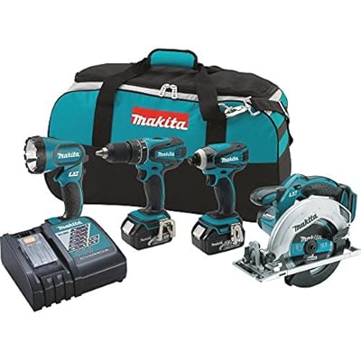 Makita LXT405 18-Volt LXT Lithium-Ion Cordless Combo Kit, 4-Piece