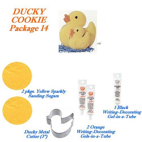 Baby Shower Cakes, Cookies - Rubber Ducky Do-It-Yourself Cookie Decorating Pkg 14 - SAVE... by Wilton, Lucks