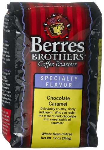Berres Brothers Coffee Roasters Chocolate Caramel Coffee, Whole Bean, 12-Ounce Bags (Pack of 3)