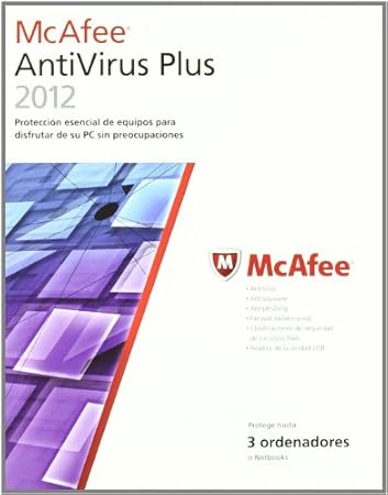 Mcafee Antivirus Plus 2012 - 3 usuarios