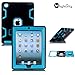 iPad 2/3/4 Case - MagicSky Heavy Duty Shock-Absorption Rugged Hybrid Case Cover for iPad with Retina Display (iPad 4), iPad 3, iPad 2 - Teal/Black