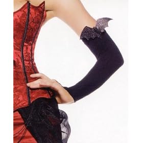 Leg Avenue Fingerless Gloves with Glitter Bat