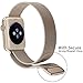 Apple Watch Band, Biaoge Steel Milanese Loop Replacement Wrist Band with Plated Case for Apple Watch (Update Version For Apple Watch Sport Gold 38mm)