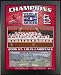 St. Louis Cardinals 2006 World Series MLB Baseball 11x13 Healy Wall Plaque with Black Finish Backing
