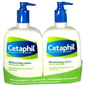 Cetaphil Moisturizing Lotion For All Skin Types, Fragrance Free, 20 fl oz (2 PACK)