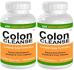 2 BOTTLES Colon Cleanse 360 total Capsules Body Detoxification Detox Extreme KRK SUPPLEMENTS