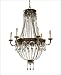 6 Light Chandelier - Choctaw Rust Finish