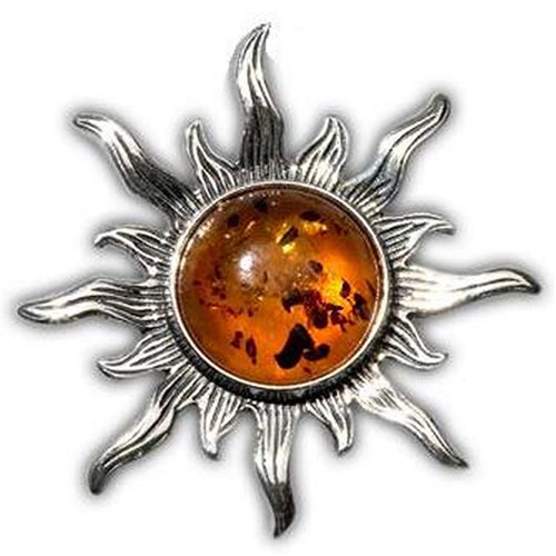 Buy Certified Genuine Honey Amber and Sterling Silver Sun Pin online at Discounted New and Used prices. Delivered to your door with Childrens Toyshop.com