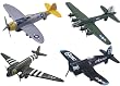 World War II Aircraft 4-pc Set - Asst. B