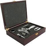 UPC 846241000405 product image for Quest Corkscrew Wine Opener Set In Wood Box | upcitemdb.com