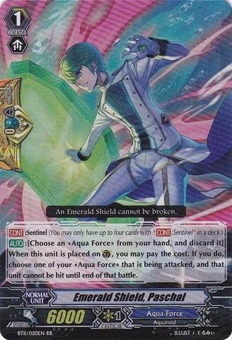 Cardfight!! Vanguard TCG - Emerald Shield Paschal (BT11/020) - Seal Dragons Unleashed