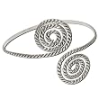 Upper Arm Jewellery Silver Armlet Bracelet 3.5 inches (armlt043c)