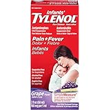 Infants' Tylenol Pain Reliever-Fever Reducer Oral Suspension, Grape, 2 Fluid Ounce