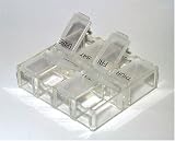 Peek-a-box 8 Compartments Pill Box Organizer Color Clear- Made in the Usa