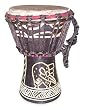 Wood mini-djembe drum, 'Revival'