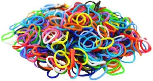 1000 Rubber Band Refill Variety Value Pack with Clips (Rainbow Colors) - 100% Compatible with All Looms