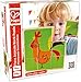 Hape Happy Puzzle - Farm Animals Block Puzzle Toy