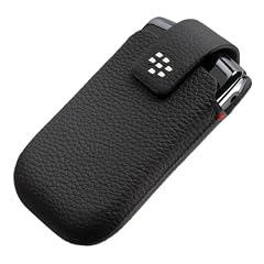 BlackBerry Leder Handytasche (Holster mit G�rtel-Clip) f�r Torch 9800 schwarz