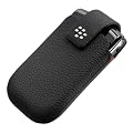 BlackBerry Leder Handytasche (Holster mit G�rtel-Clip) f�r Torch 9800 schwarz