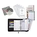 Franklin Covey 99381 Day planner deluxe starter set, sierra simulated lthr binder, 5-1/2x8-1/2, black