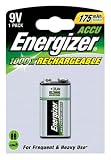 Energizer Battery Rechargeable Advanced Size 9V NiMH 175mAh HR22.5V Ref 626177