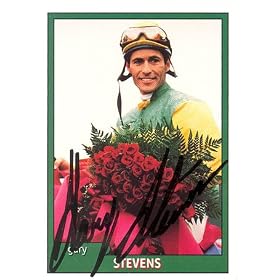 Gary Stevens Autographed 1998 Jockeys' Guild Card