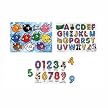 Melissa & Doug Fish Colors, ABC and Numbers Wooden Mix 'n Match Peg Puzzle Bundle