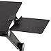 Ivation™ Adjustable Portable Laptop Desk with Dual USB-Powered Fans - Perfect as Laptop Table, Bed Tray or Book Stand - Ergonomic Design Includes Clip-On Mouse Stand