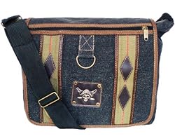 Military Inspired Canvas Messenger Bag Backpack Bookbag Black