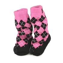 Trumpette Argyle Minnie Socks - Pink, 1-2 Years