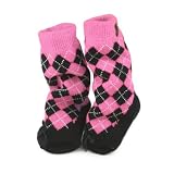 Trumpette Argyle Minnie Socks - Pink, 1-2 Years