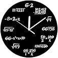 Decodyne Math Clock - Unique Wall Clock - Each Hour Marked By a Simple Math Equation